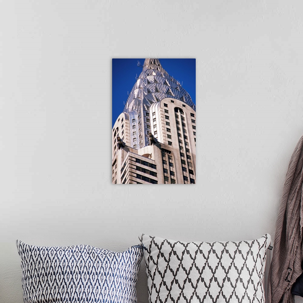 A bohemian room featuring Chrysler Building, New York City, New York State