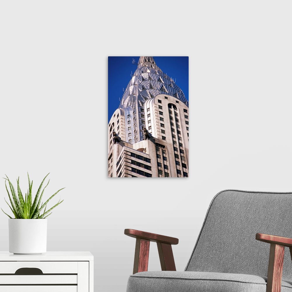 A modern room featuring Chrysler Building, New York City, New York State