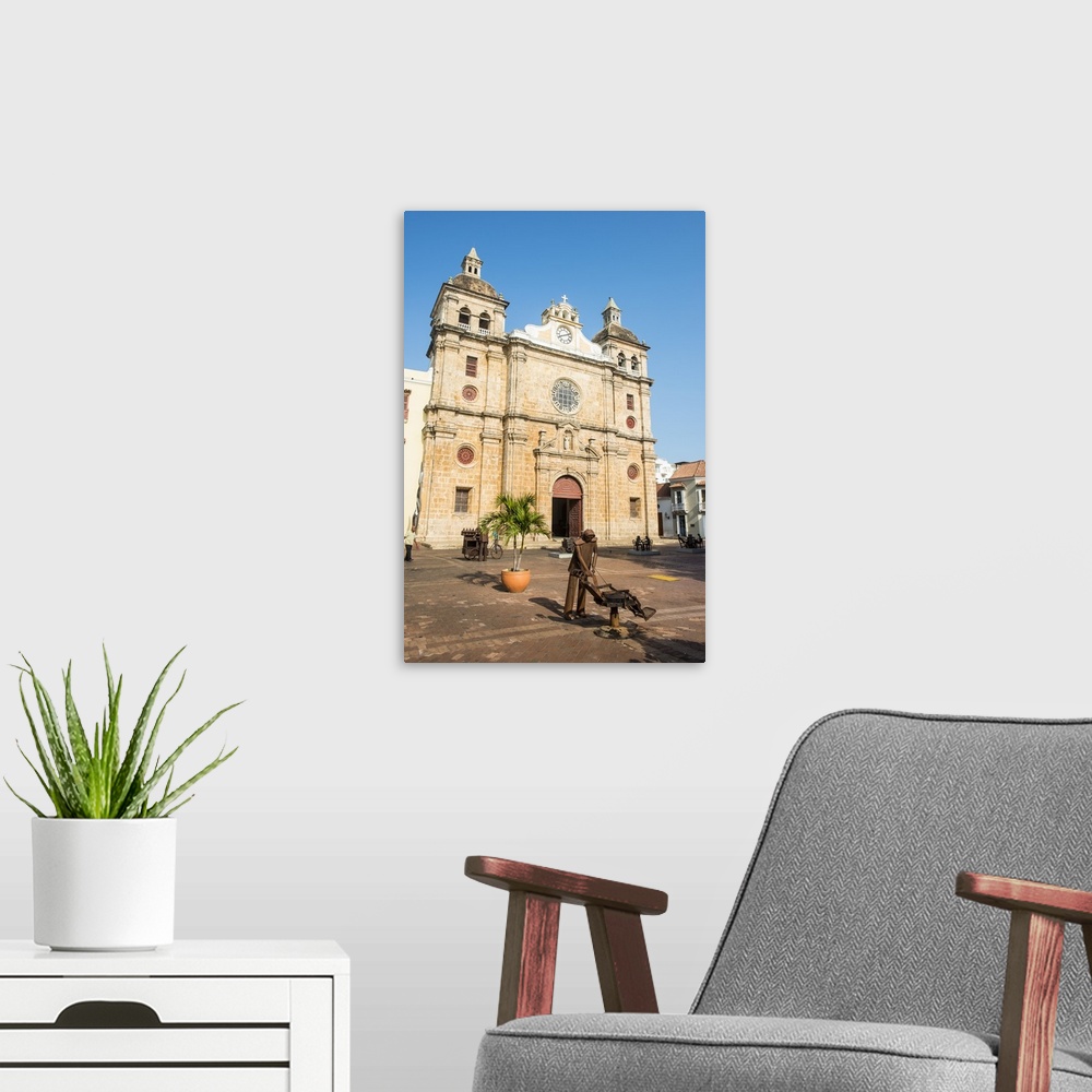 A modern room featuring Church of San Pedro, Cartagena, Colombia