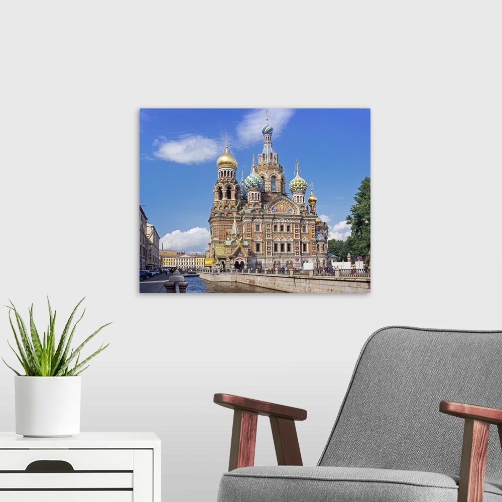 A modern room featuring Church on Spilled Blood, St. Petersburg, Russia, Europe