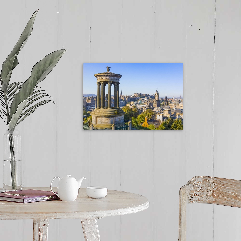 A farmhouse room featuring City centre skyline, Dugald Stewart Monument, Edinburgh, Scotland, United Kingdom, Europe