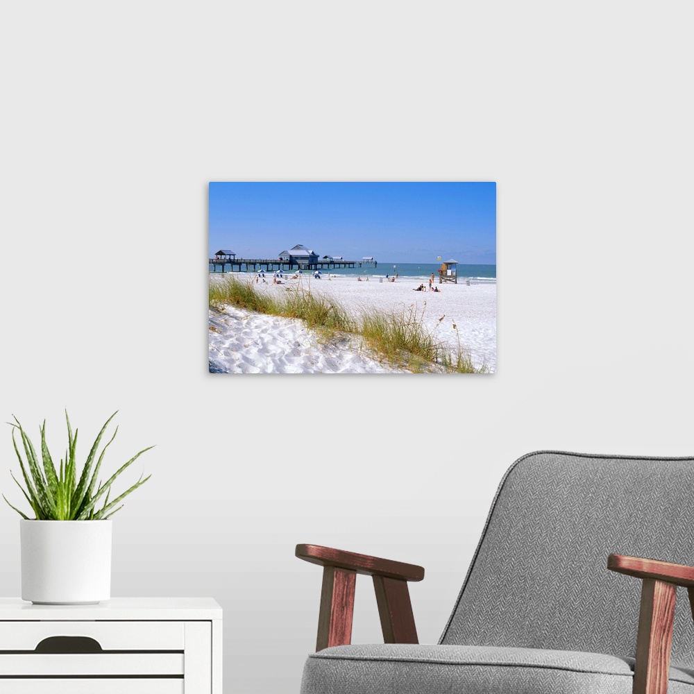 A modern room featuring Clearwater Beach, Florida
