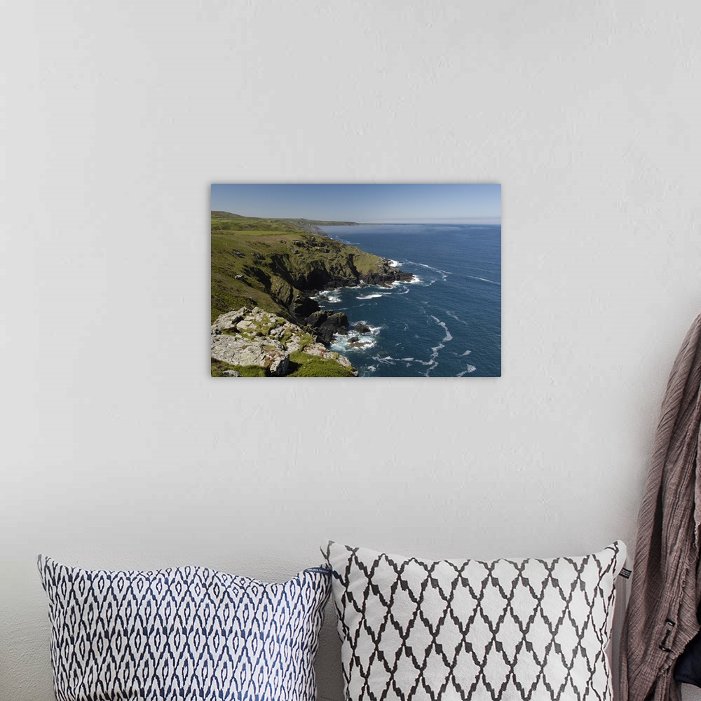 A bohemian room featuring Coastline near Zennor, Cornwall, England, United Kingdom, Europe
