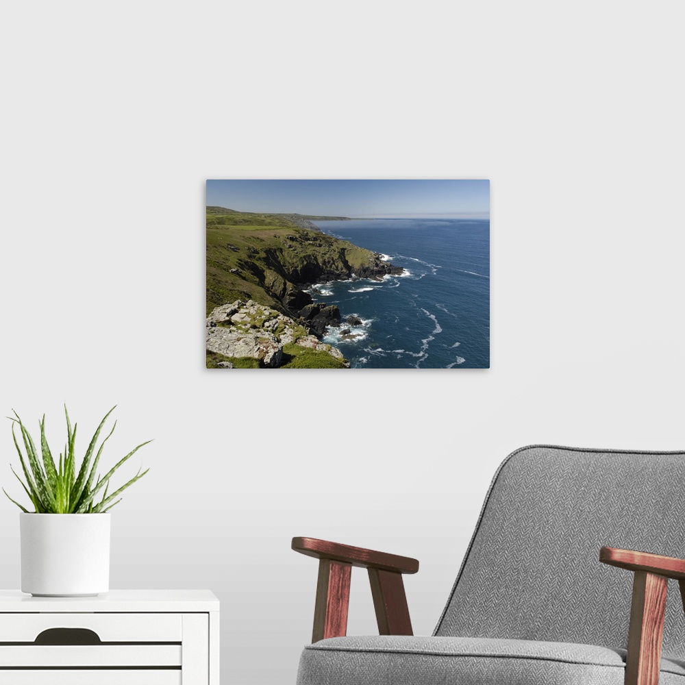 A modern room featuring Coastline near Zennor, Cornwall, England, United Kingdom, Europe