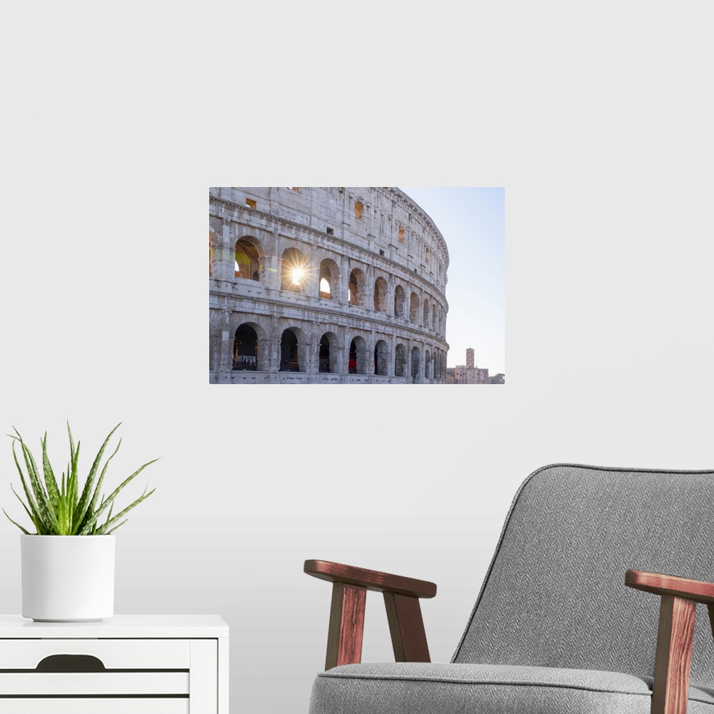 A modern room featuring Coliseum, UNESCO World Heritage Site, Rome, Lazio, Italy, Europe