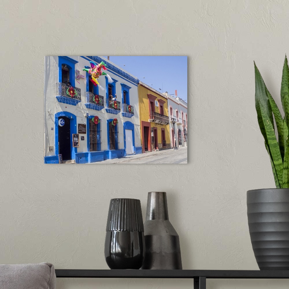 A modern room featuring Colorful street, Oaxaca, Mexico, North America