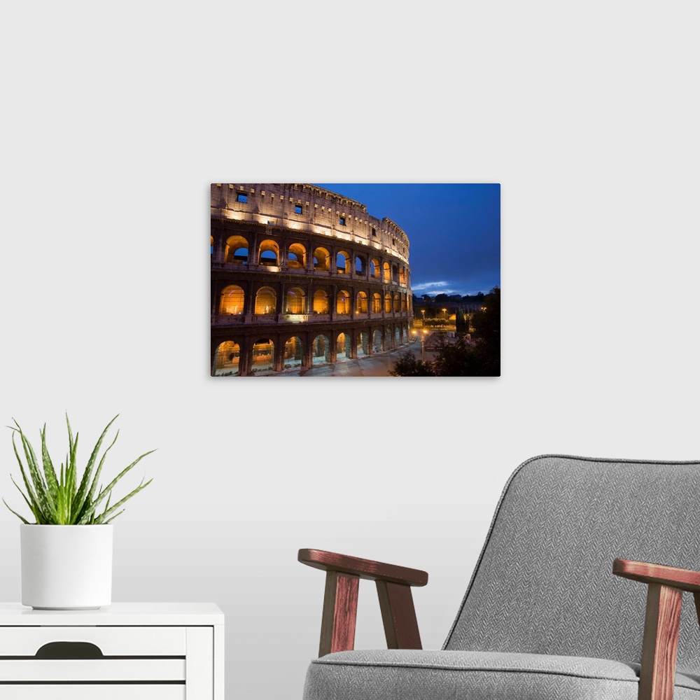 A modern room featuring Colosseum, Rome, Lazio, Italy