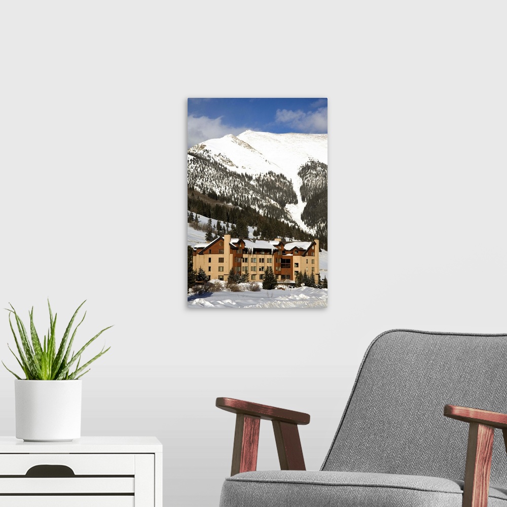 A modern room featuring Copper Mountain Ski Resort, Rocky Mountains, Colorado, USA