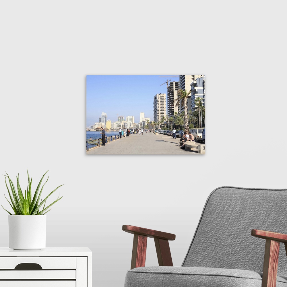 A modern room featuring Corniche, Beirut, Lebanon, Middle East