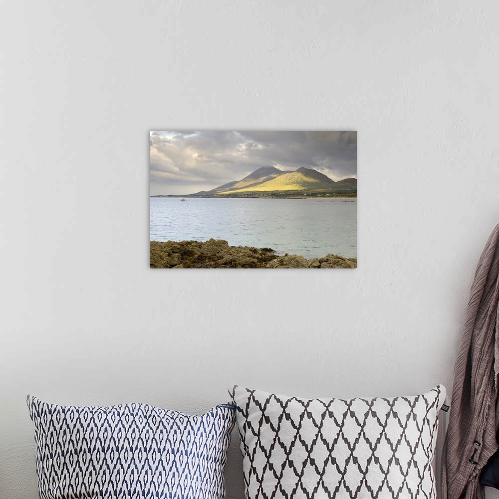 A bohemian room featuring Croagh Patrick mountain and Clew Bay, Connacht, Republic of Ireland