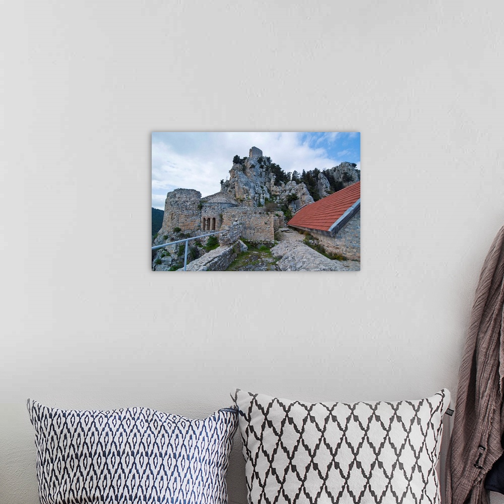 A bohemian room featuring Crusader castle of St. Hilarion, Turkish part of Cyprus, Europe