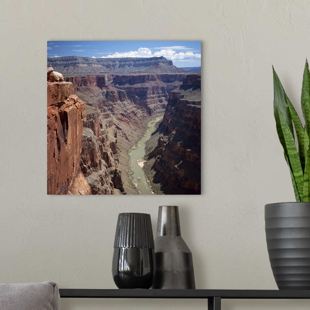 A modern room featuring Deep gorge of the Colorado River, west rim of the Grand Canyon, Arizona, USA