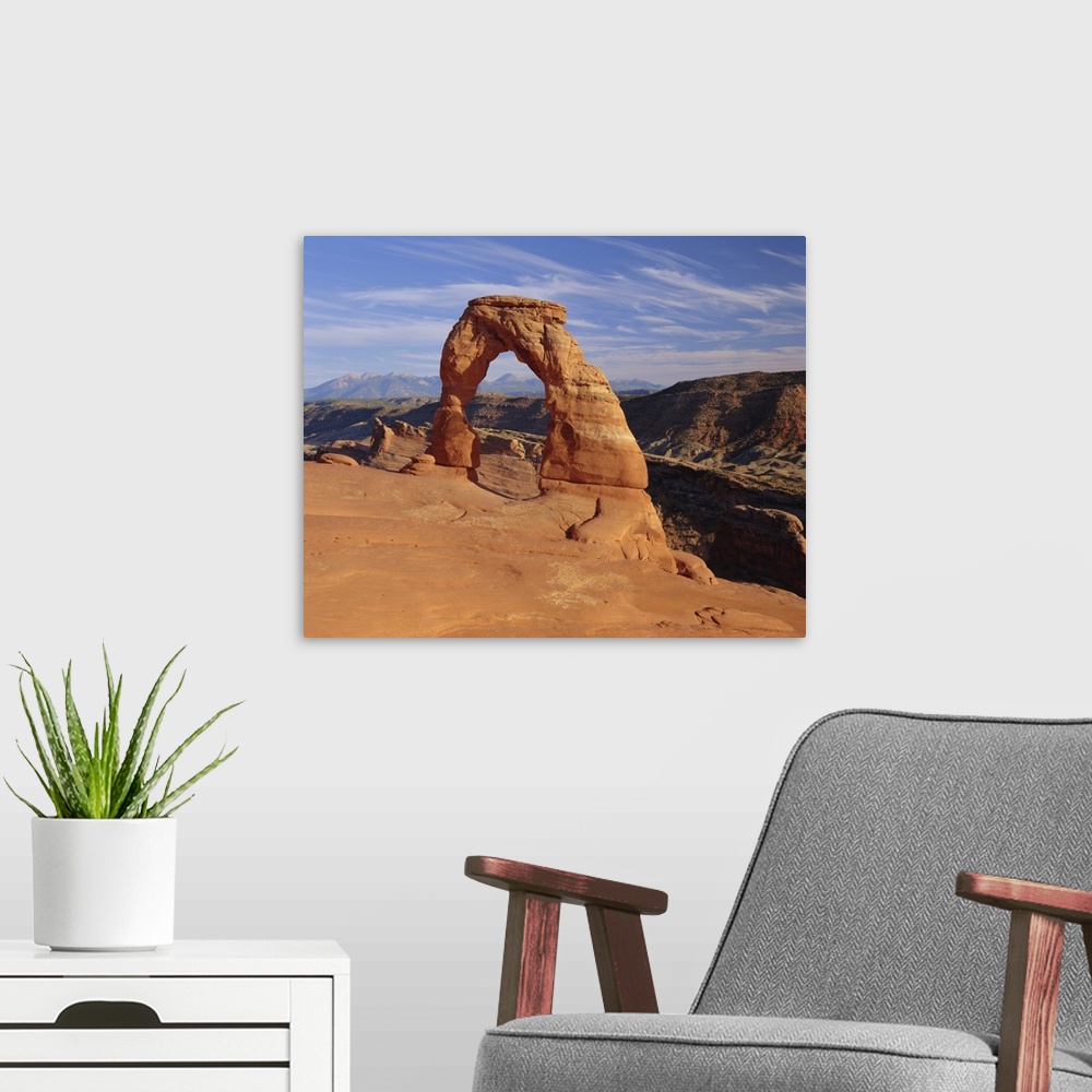 A modern room featuring Delicate Arch, Arches National Park, Utah