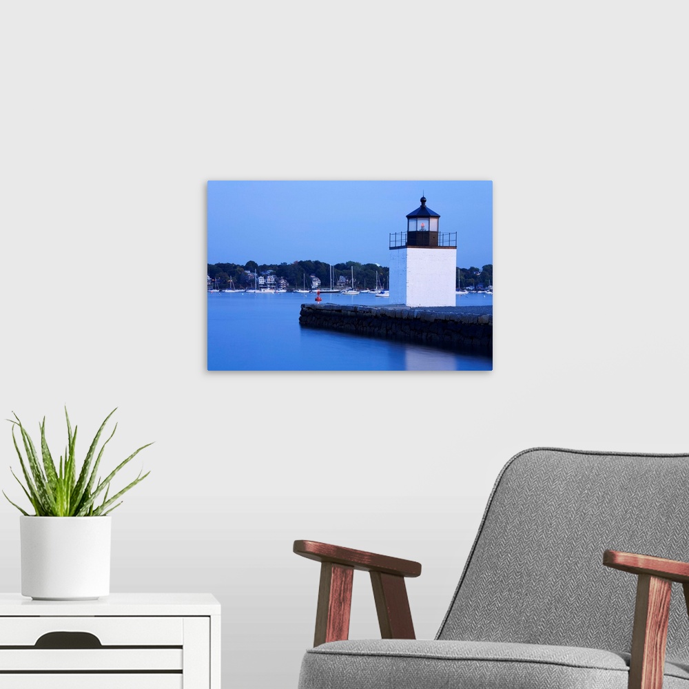 A modern room featuring Derby Wharf Lighthouse, Salem, Greater Boston Area, Massachusetts