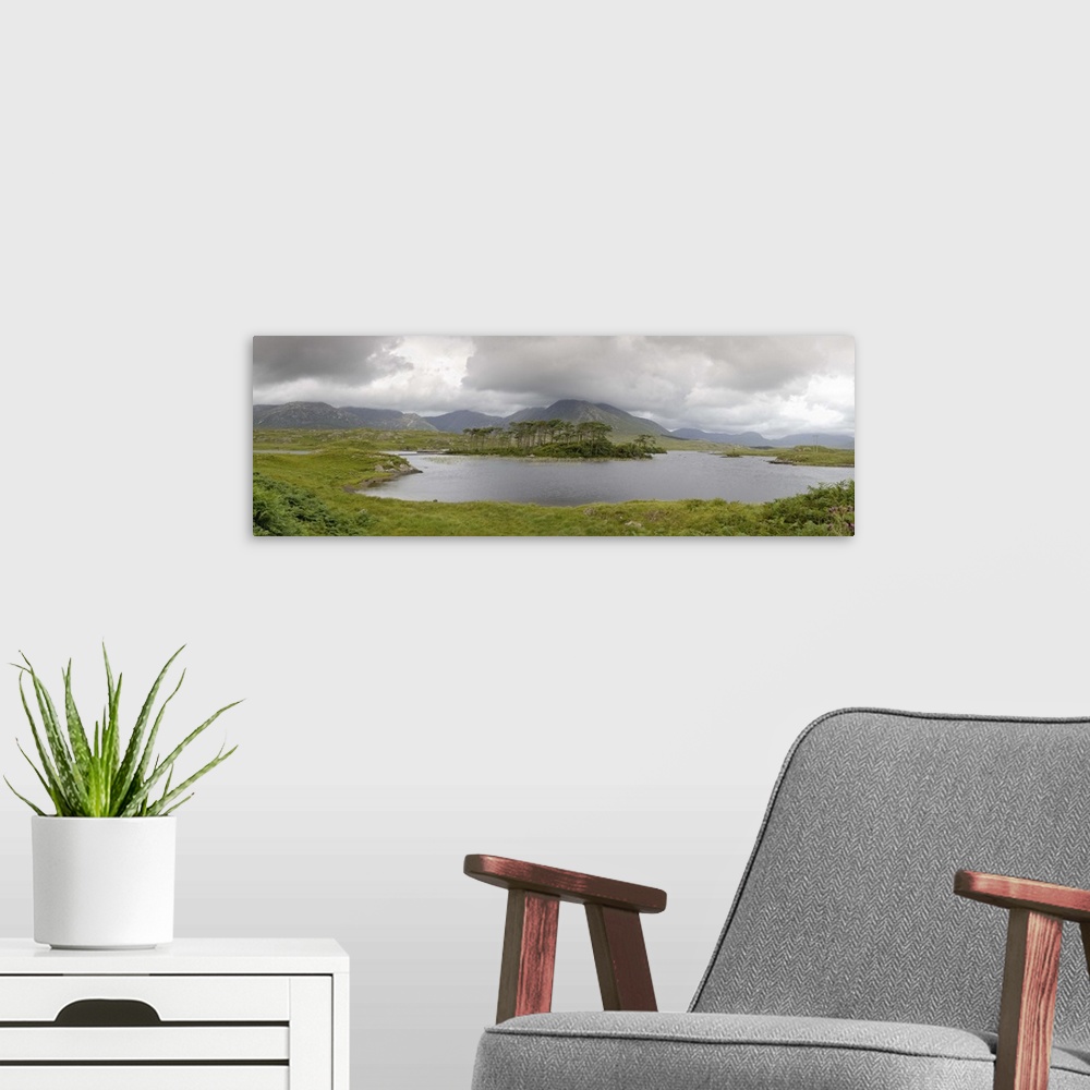 A modern room featuring Derryclare Lough, Connemara, Connnacht, Republic of Ireland