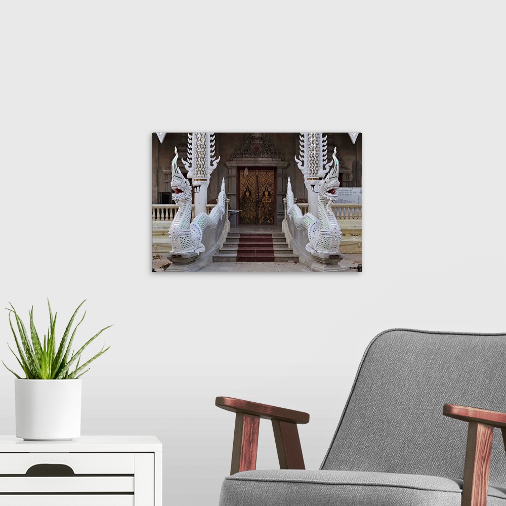 A modern room featuring Detail of Buddhist temple, Lampang, Thailand, Southeast Asia, Asia