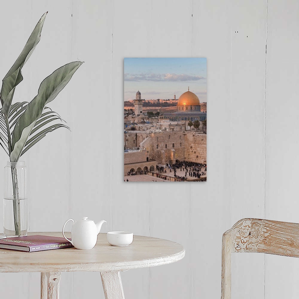 A farmhouse room featuring Dome of the Rock and the Western Wall, Jerusalem, Israel, Middle East