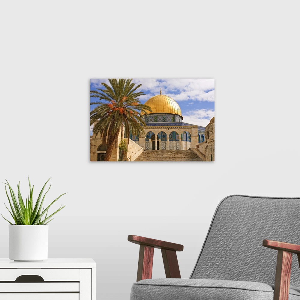 A modern room featuring Dome of the Rock, Jerusalem, Israel