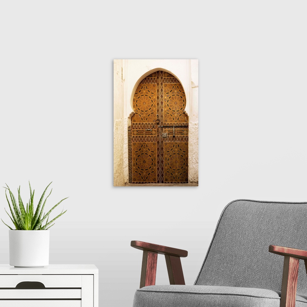 A modern room featuring Door in the Medina, Fes el Bali, Fez, Morocco, North Africa, Africa