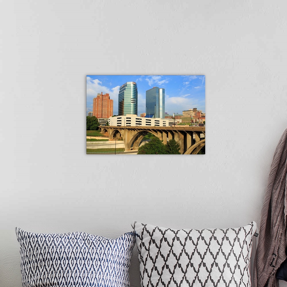 A bohemian room featuring Downtown skyline, Knoxville, Tennessee, USA