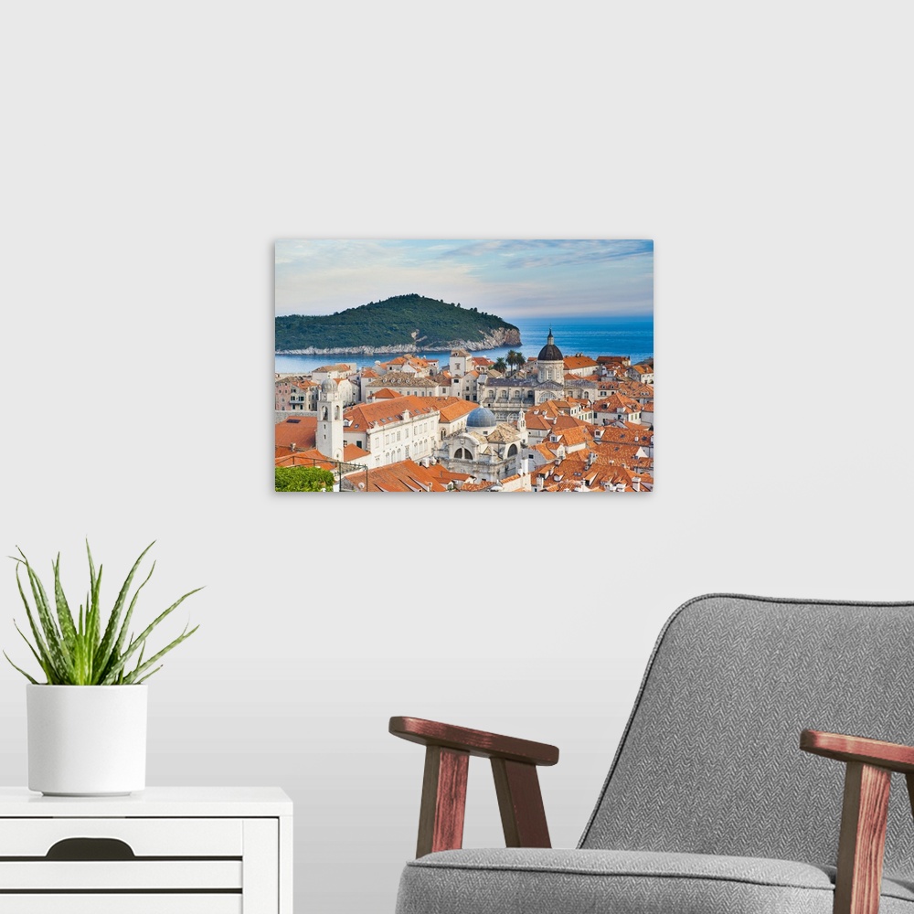 A modern room featuring Dubrovnik Cathedral, Old Town, Dubrovnik, Adriatic, Croatia