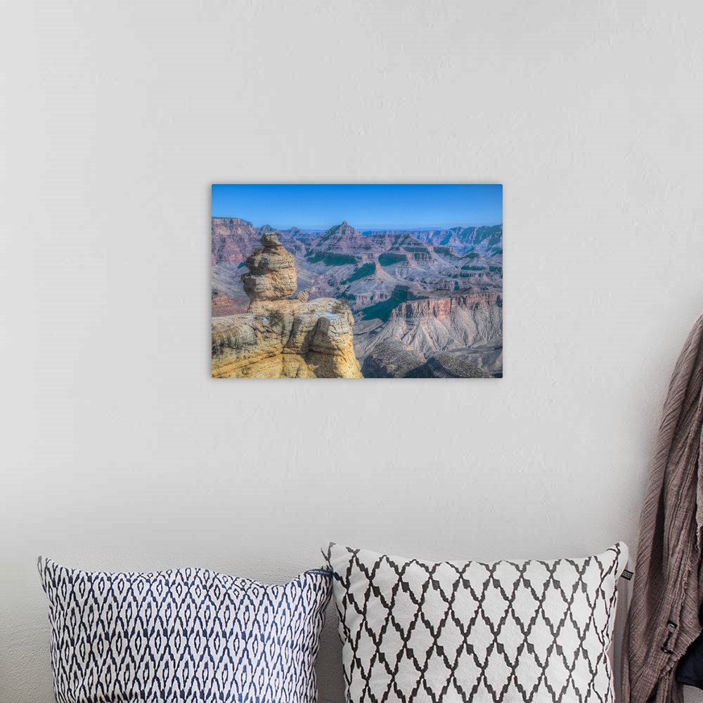 A bohemian room featuring Duck Rock, South Rim, Grand Canyon National Park, Arizona