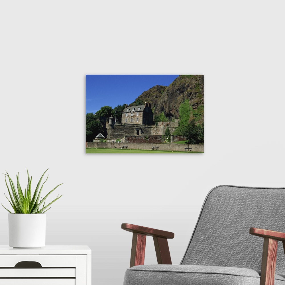 A modern room featuring Dumbarton castle, Scotland, United Kingdom, Europe