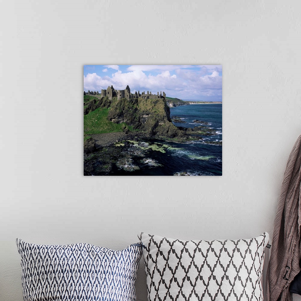 A bohemian room featuring Dunluce Castle, County Antrim, Northern Ireland