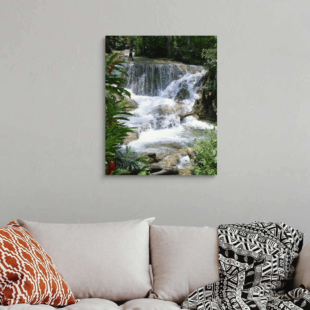 A bohemian room featuring Dunns River Falls, Ocho Rios, Jamaica, West Indies, Caribbean