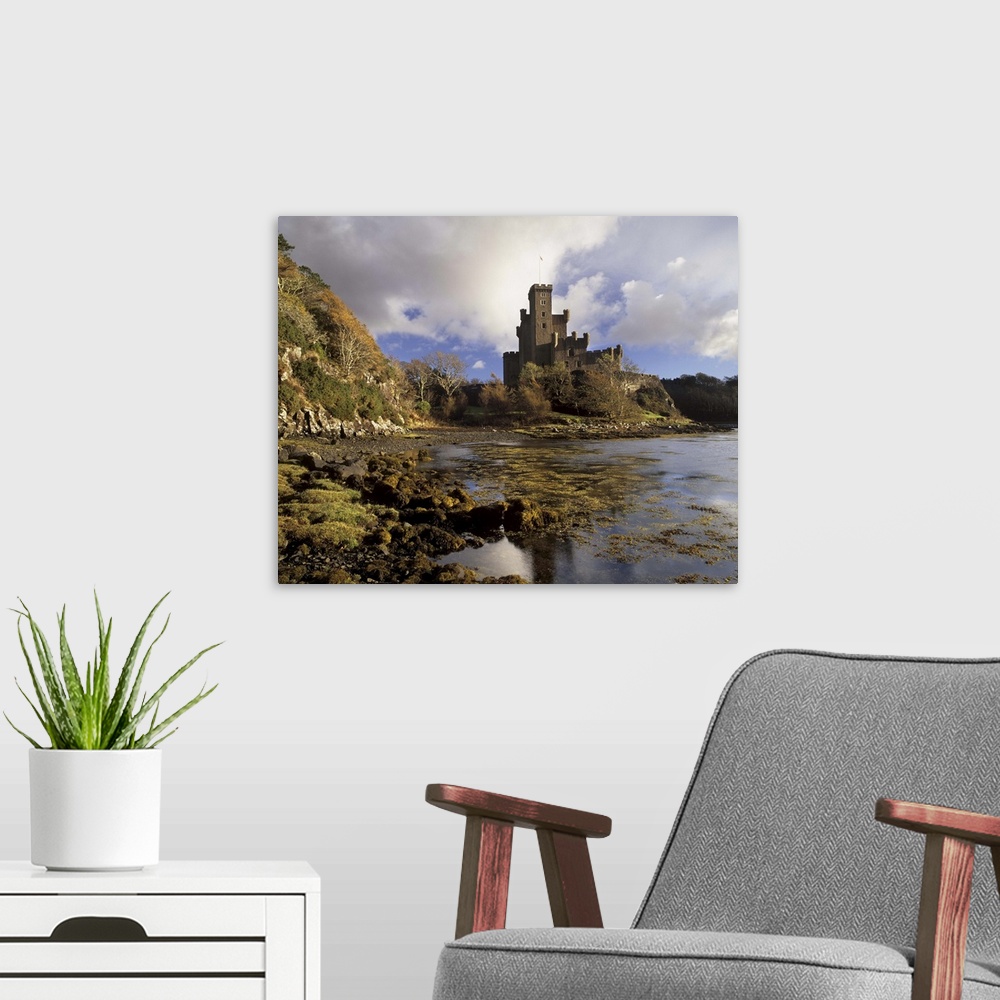 A modern room featuring Dunvegan Castle, Isle of Skye, Inner Hebrides, Scotland