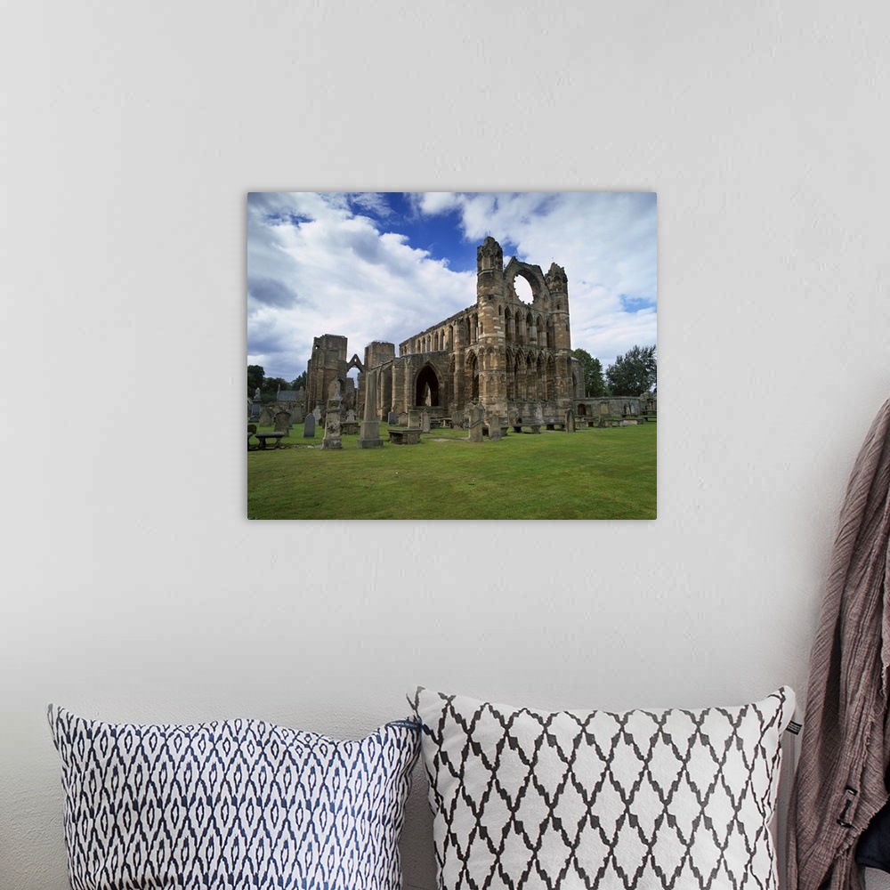 A bohemian room featuring Elgin cathedral, Elgin, Morayshire, Scotland, United Kingdom, Europe