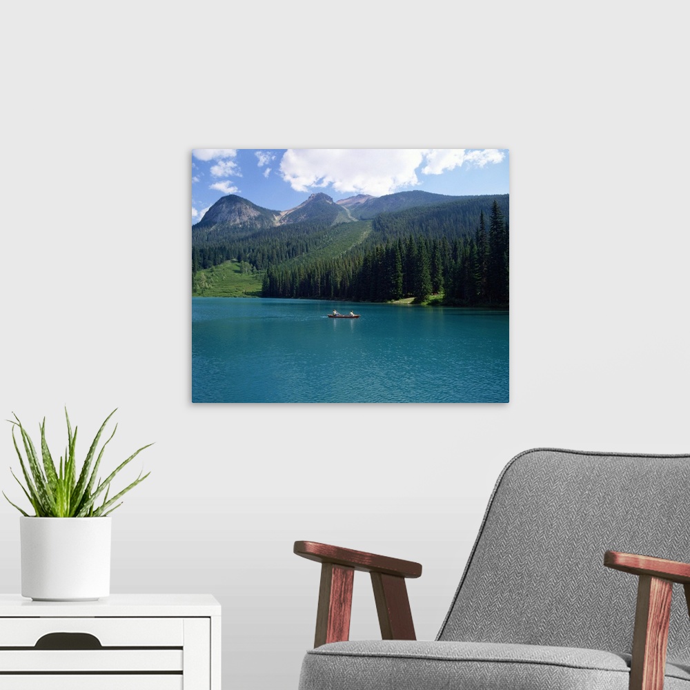A modern room featuring Emerald Lake, Yoho National Park, British Columbia, The Rockies, Canada