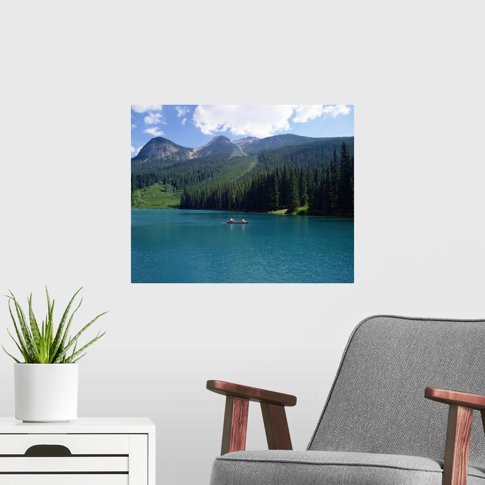 A modern room featuring Emerald Lake, Yoho National Park, British Columbia, The Rockies, Canada