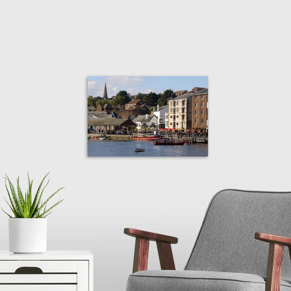 A modern room featuring Exeter Quay, Exeter, Devon, England, United Kingdom