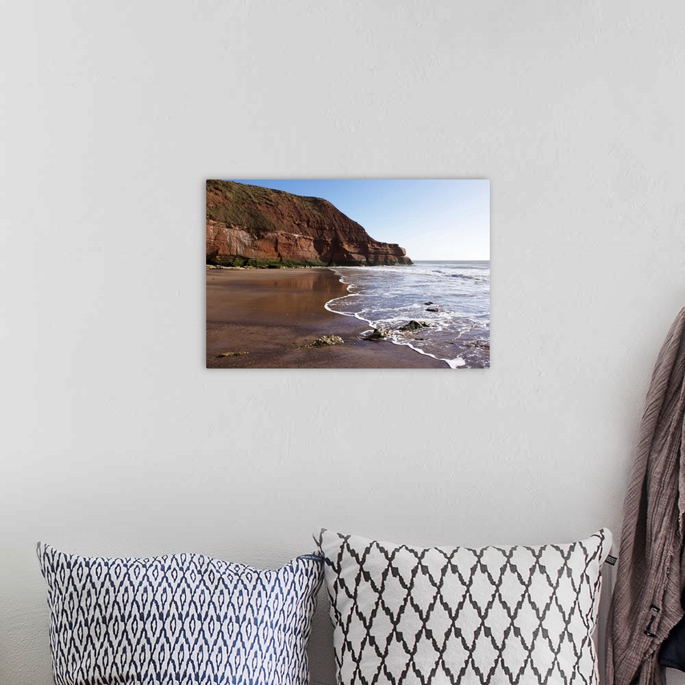 A bohemian room featuring Exmouth Cliffs, Exmouth, Devon, England, United Kingdom, Europe