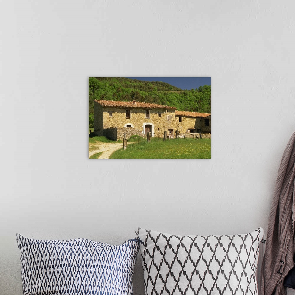 A bohemian room featuring Exterior of a farmhouse, Alpes de Haute Provence, Provence, France