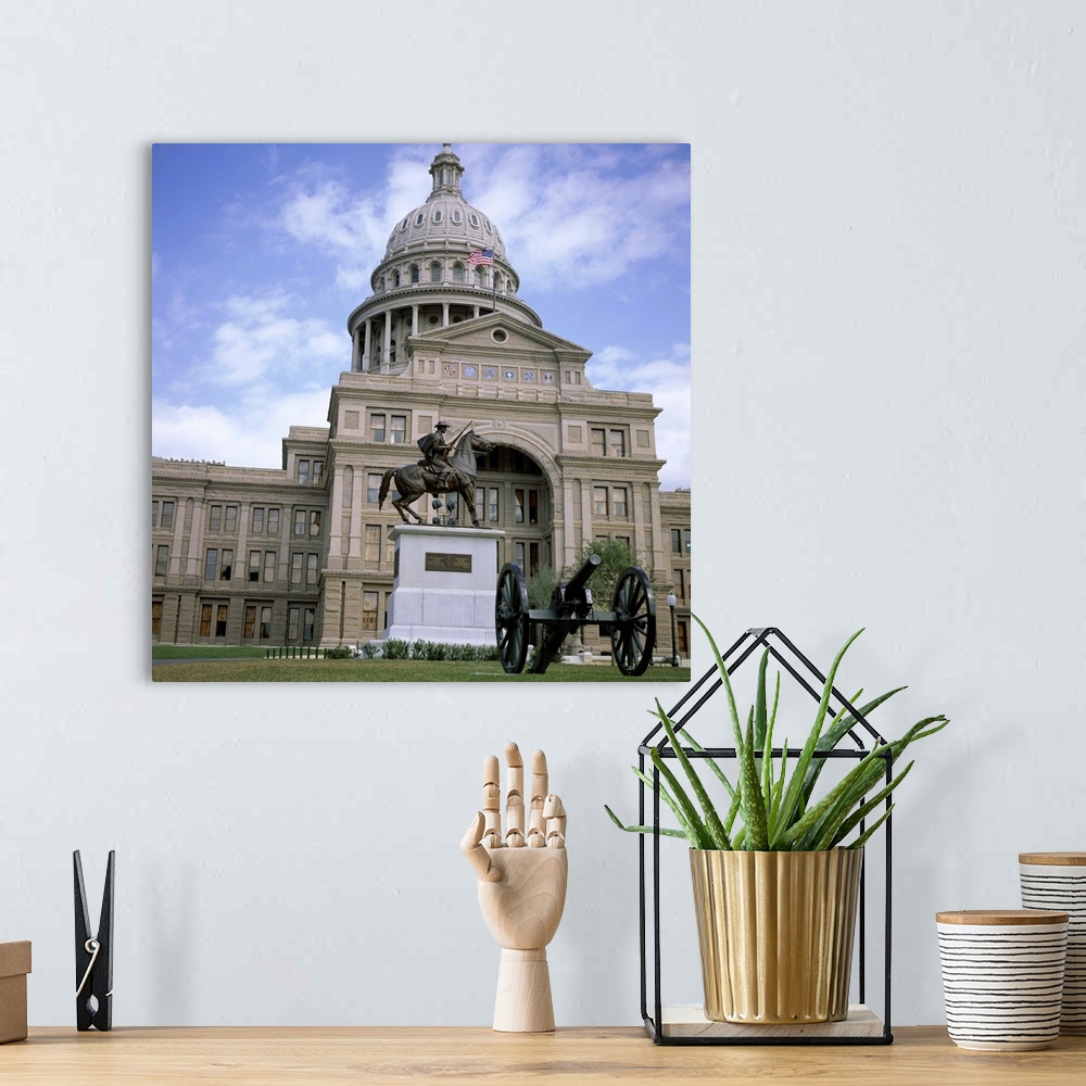A bohemian room featuring Exterior of the State Capitol Building, Austin, Texas, USA