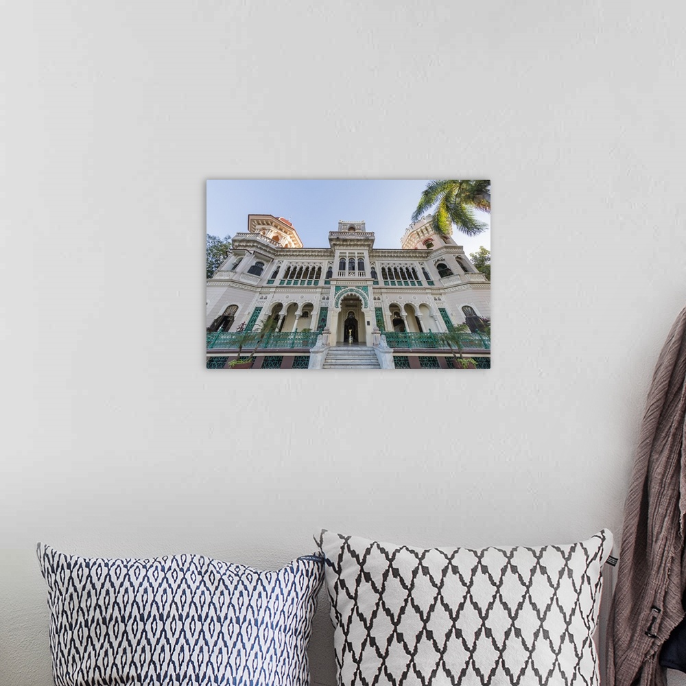A bohemian room featuring Exterior view of Palacio de Valle, Punta Gorda, Cienfuegos, Cuba, West Indies, Caribbean