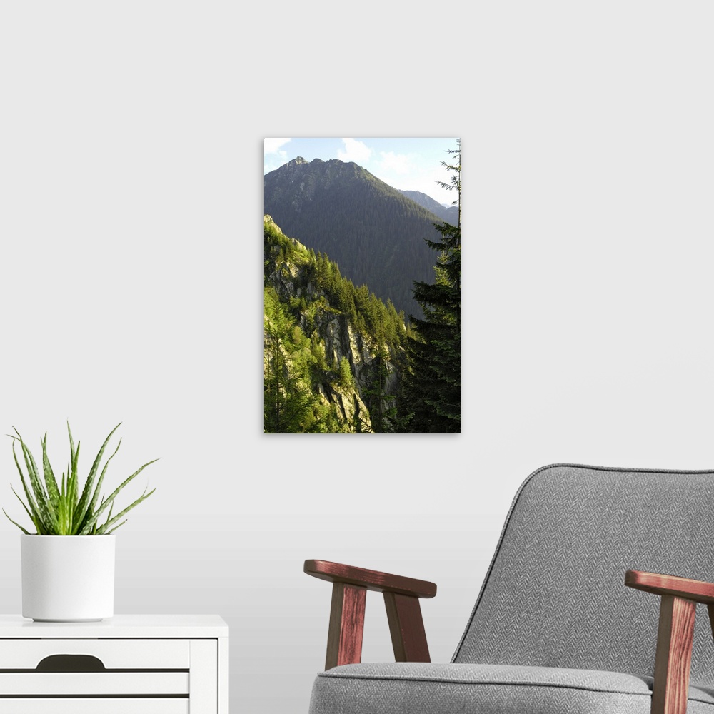 A modern room featuring Fagaras Mountains, Transylvanian Alps, Romania