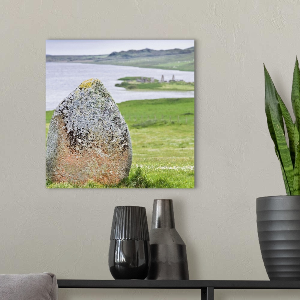 A modern room featuring Finlaggan rock, Islay Island, Inner Hebrides, Scotland, UK