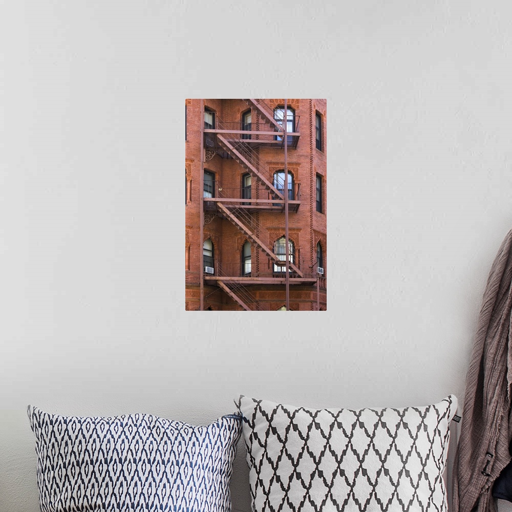 A bohemian room featuring Fire escapes, Boston, Massachusetts