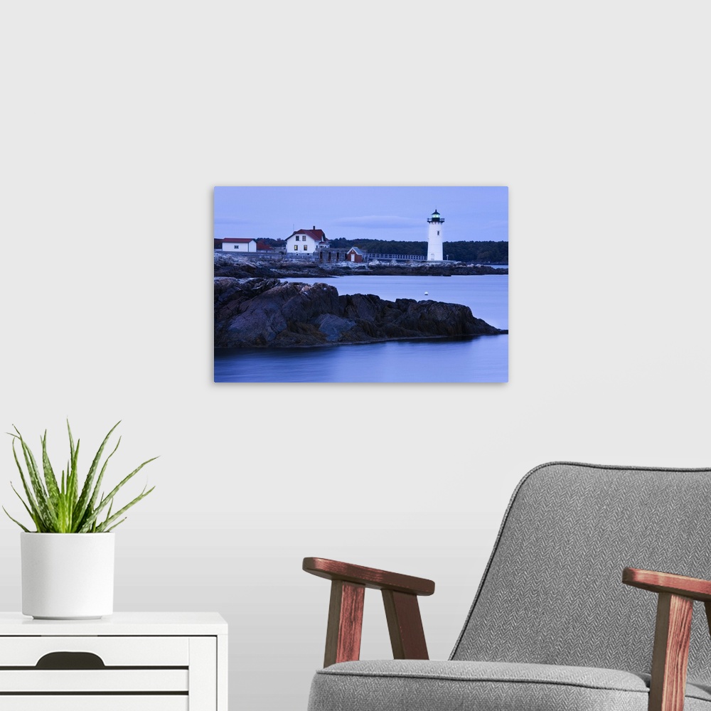 A modern room featuring Fort Constitution Lighthouse, Portsmouth, New Hampshire