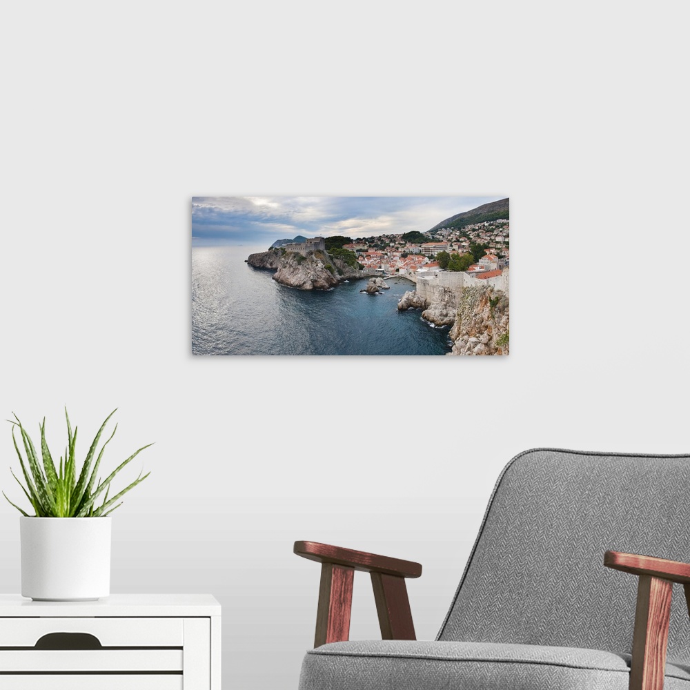 A modern room featuring Fort Lovrijenac, Dubrovnik, Dalmatian Coast, Adriatic, Croatia