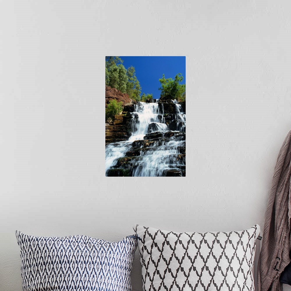A bohemian room featuring Fortescue Falls, Karijini National Park, Pilbara, Western Australia, Australia, Pacific