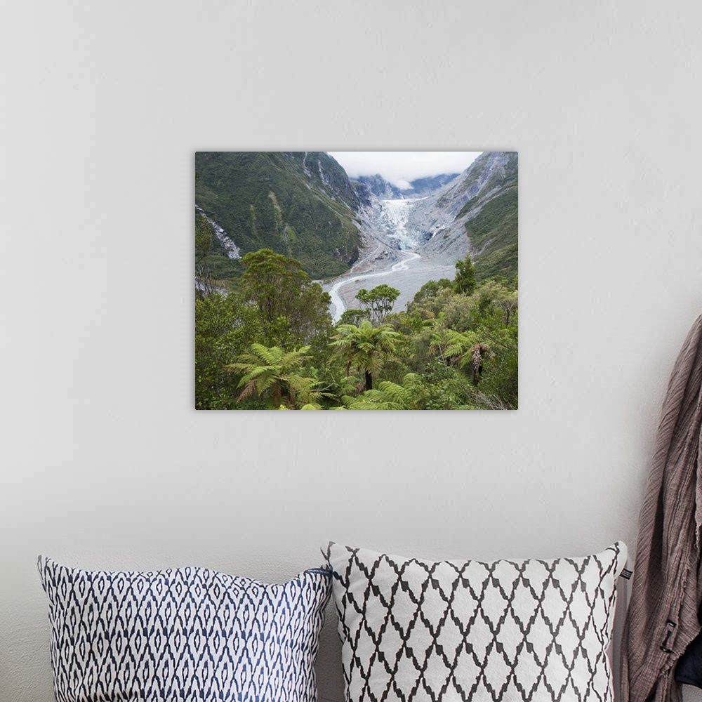 A bohemian room featuring View to the Fox Glacier from the Chalet Lookout Track, Fox Glacier, Westland Tai Poutini National...
