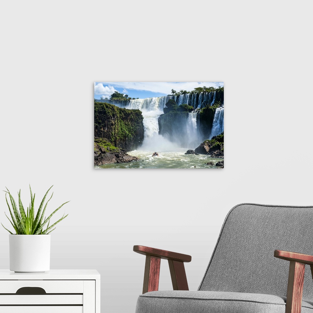 A modern room featuring Foz de Iguazu (Iguacu Falls), Iguazu National Park, UNESCO World Heritage Site, Argentina, South ...