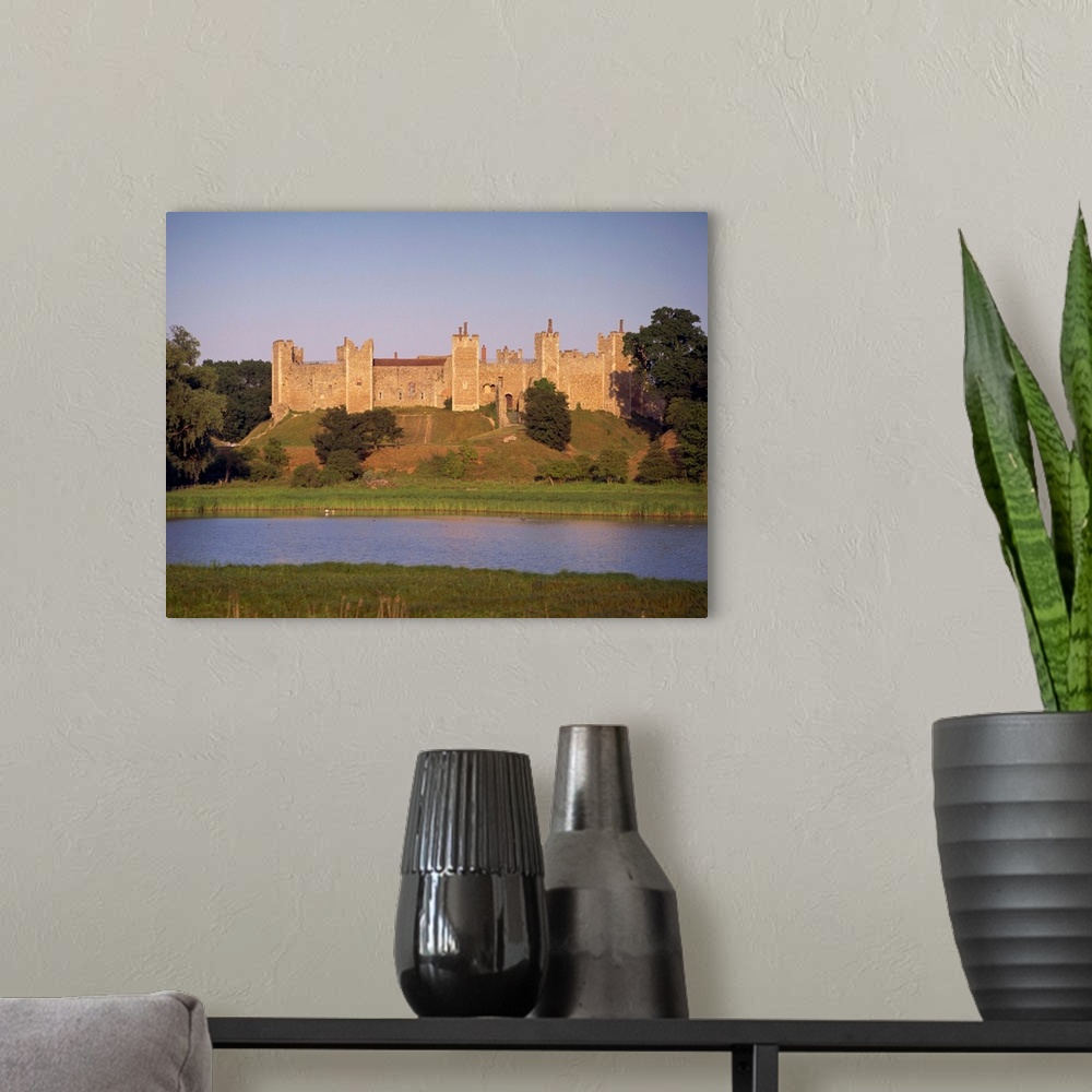 A modern room featuring Framlingham Castle, Suffolk, England, United Kingdom, Europe
