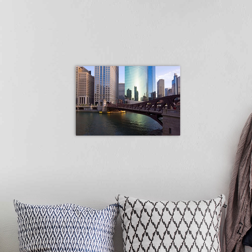 A bohemian room featuring Franklyn Street Bridge, Chicago Illinois