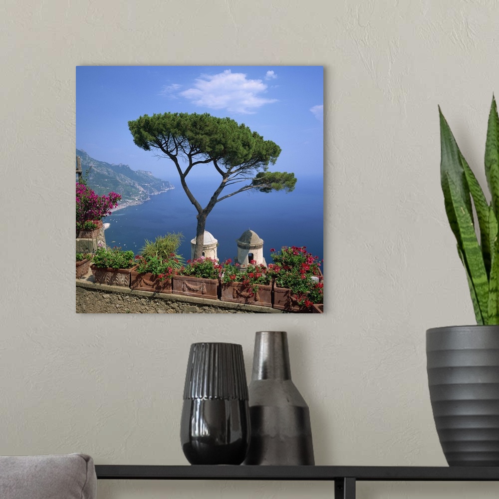 A modern room featuring Garden of Villa Rufolo, Ravello, Amalfi Coast, Campania, Italy