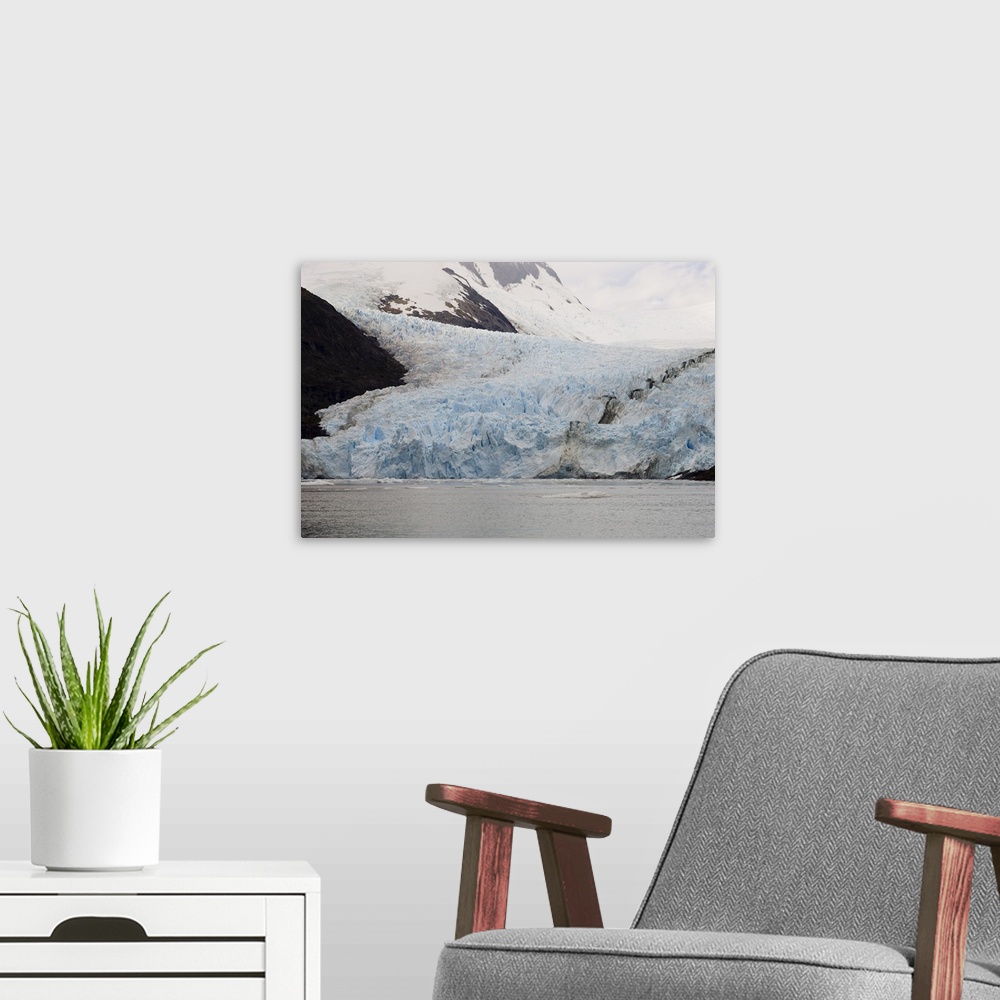 A modern room featuring Garibaldi Glacier, Darwin National Park, Tierra del Fuego, Patagonia, Chile